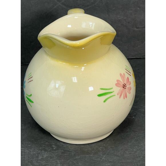 Hull Pitcher Cinderella Blossom and Bouquet Floral #29 Kitchenware 16oz Cottage - Picture 3 of 10